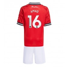 Manchester United Amad Diallo #16 Hjemmedraktsett Barn 2025-26 Kortermet (+ korte bukser)